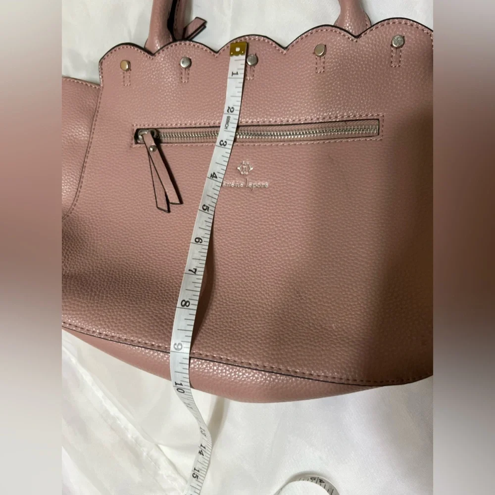 Nanette Lepore Blush Pebbled Vegan Leather Handbag